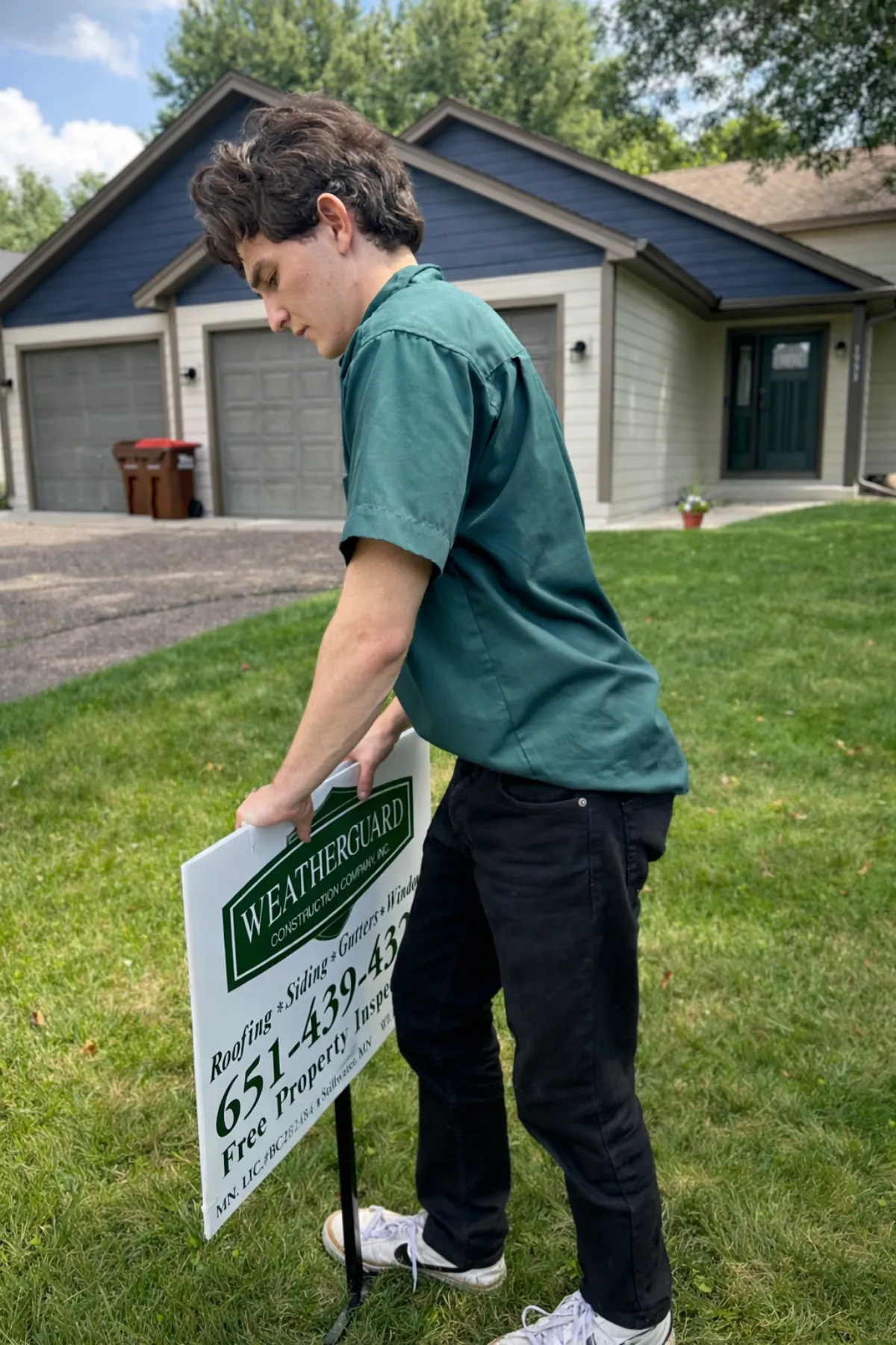 Homeowner choosing a professional siding contractor - Weatherguard Construction siding installation in Minnesota