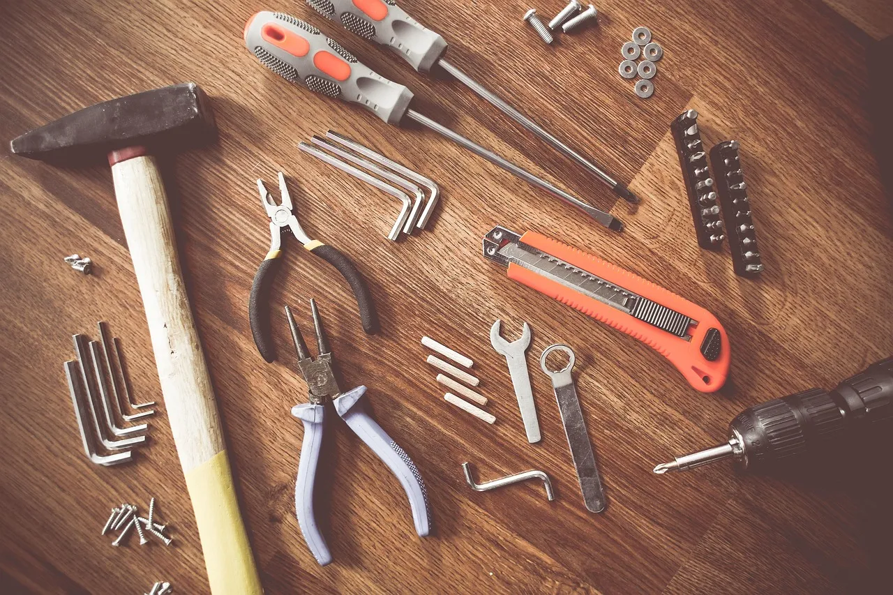 Split image showing DIY homeowner project alongside professional contractor at work