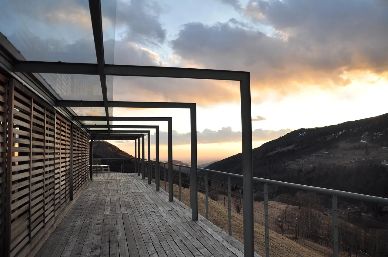 Townhome community with new composite decks installed showing consistent design and railing