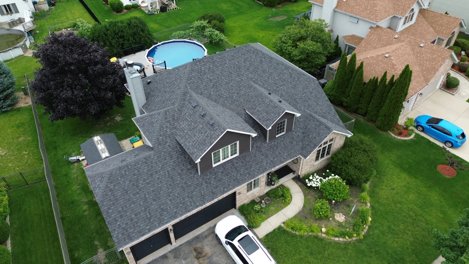 new Illinois roof in Williamsburg grey