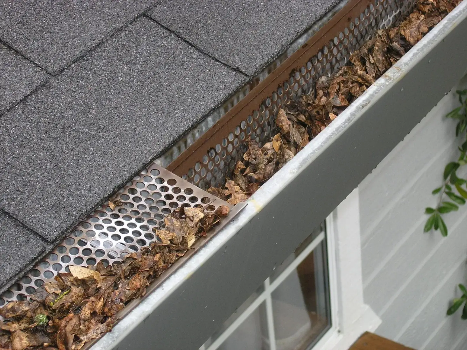 Gutter guard protection system installed by Weatherguard Construction