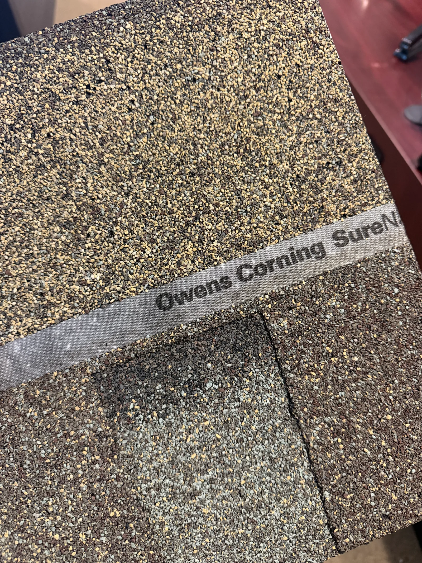 Owens Corning Close up of SureNail technology