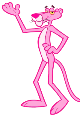 Owens Corning Pink Panther mascot